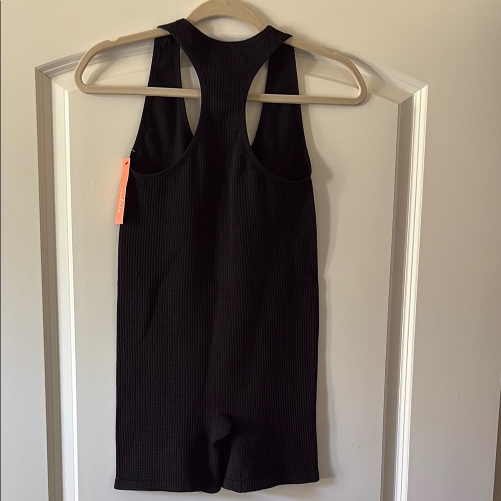 Black Racerback Romper - Picture 4 of 5
